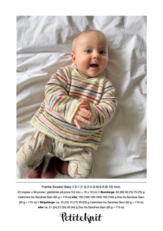 Frankie Sweater Baby oppskrift