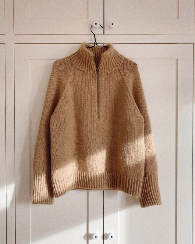 Zipper sweater oppskrift