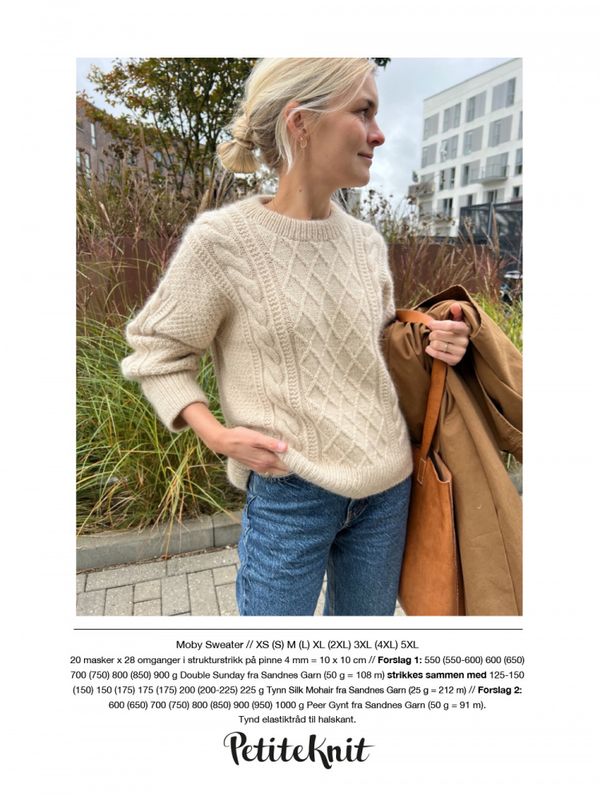 Moby Sweater oppskrift
