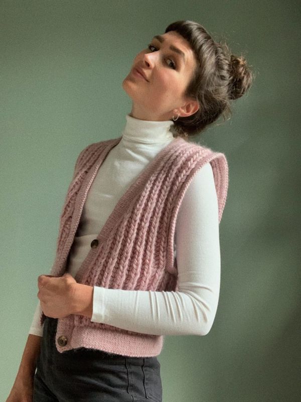 Chunky vest oppskrift