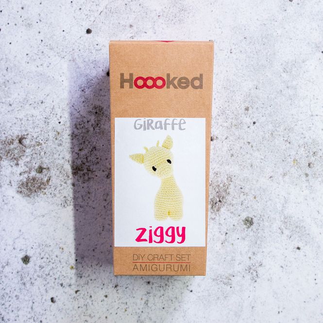 Hovedbilde DIY Crochet kit Ziggy Giraffe gul