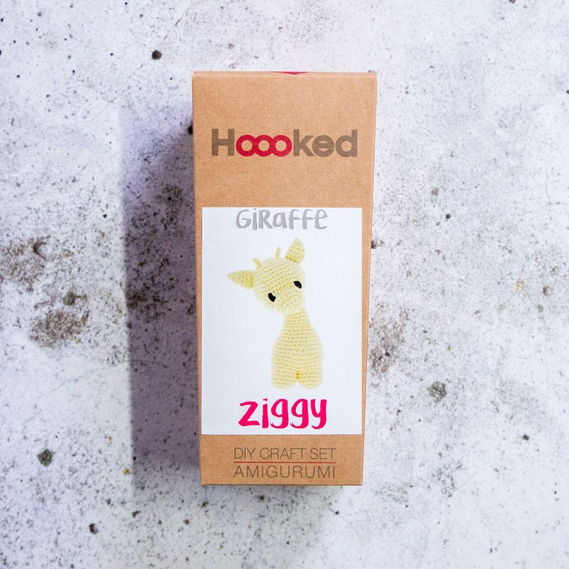 DIY Crochet kit Ziggy Giraffe gul