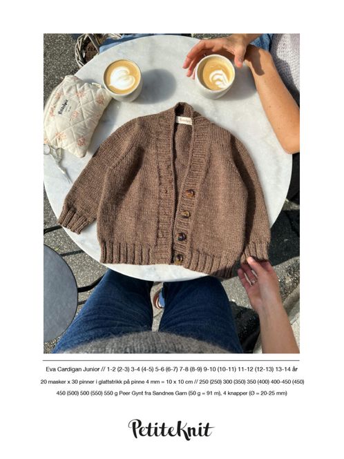 Hovedbilde Eva Cardigan junior oppskrift