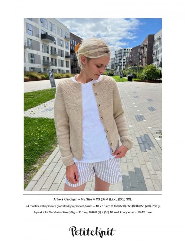 Ankers cardigan - my size oppskrift